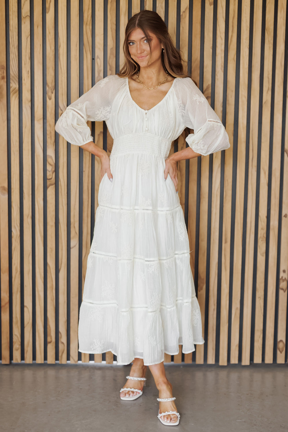 Jolene Dress - Cream - FINAL SALE